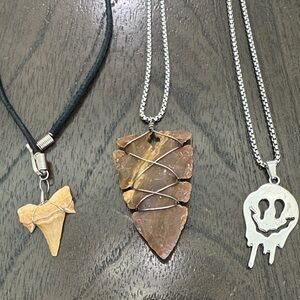 Trio of Unique Pendant Necklaces